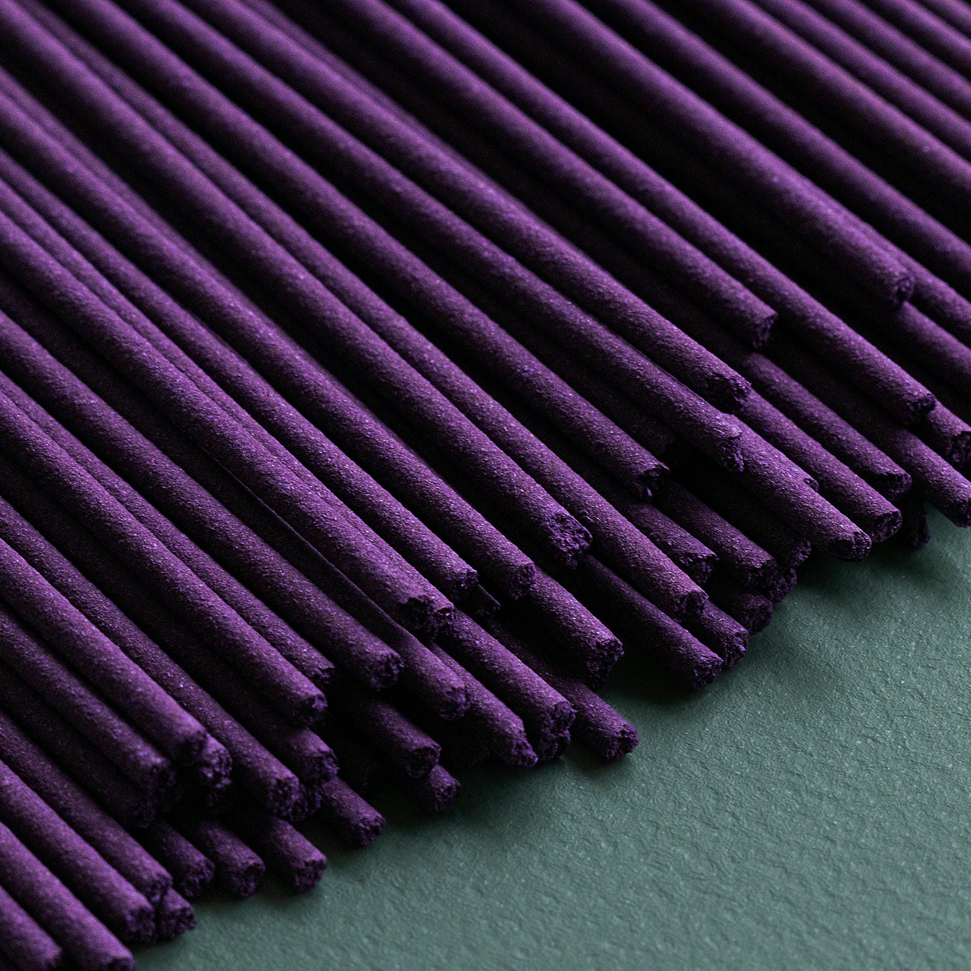 Close-up of Sandalwood and Rose Traditional Smoke Incense Sticks by Asayu Japan
