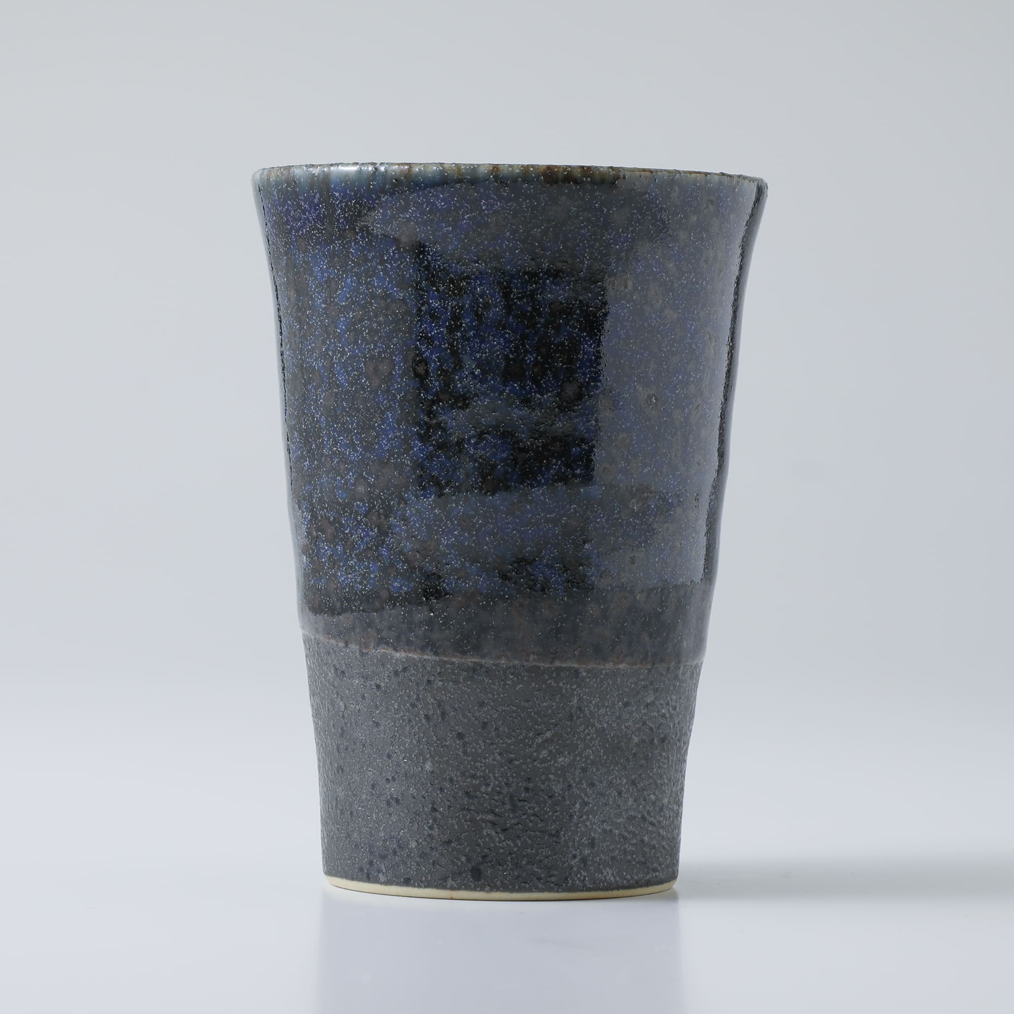 Ceramic blue tea cup