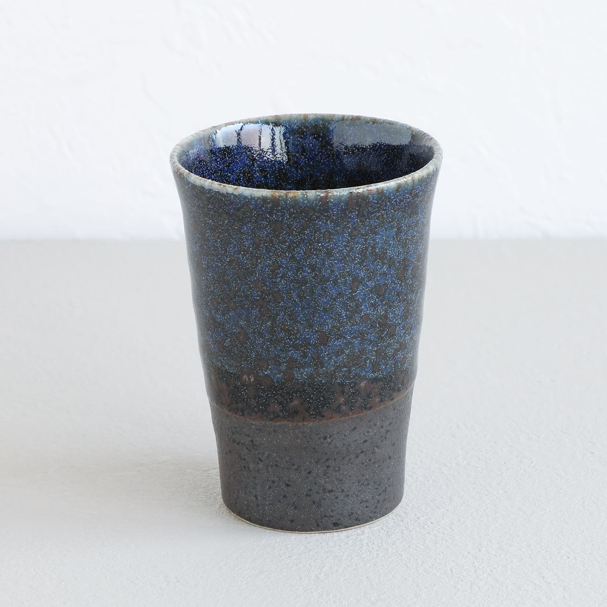 ceramic blue tea cup