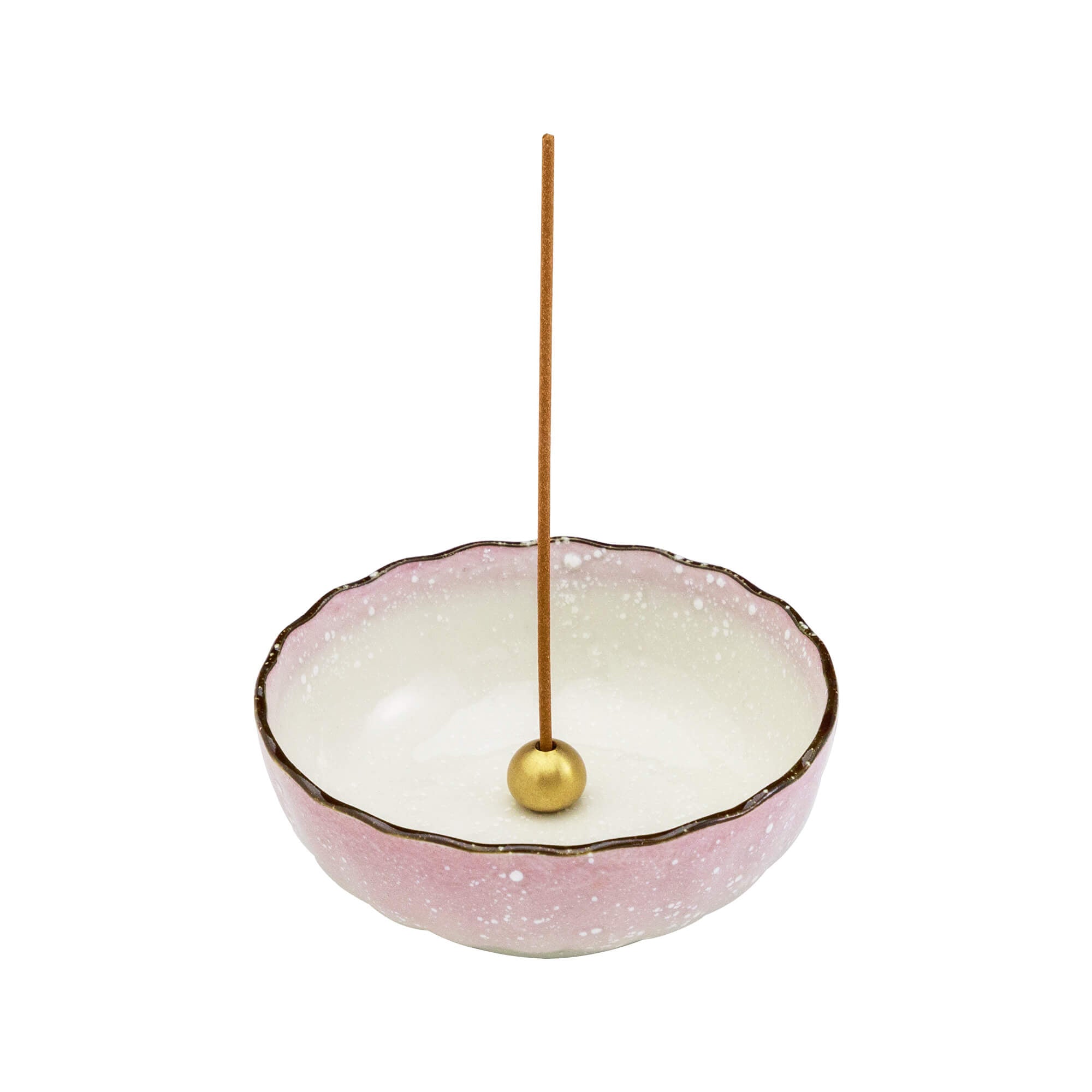 ceramic incense holder with incense stick