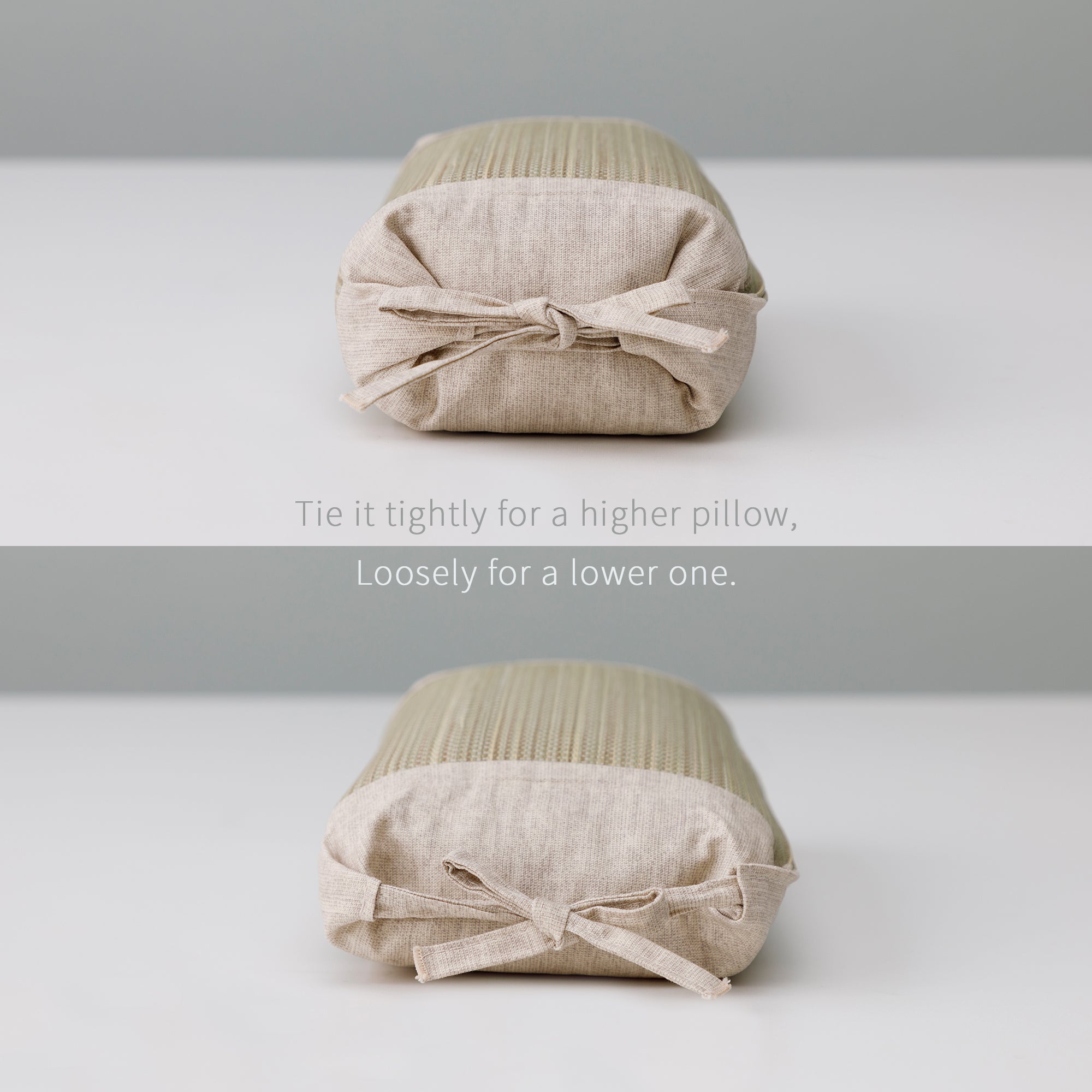 Japanese Igusa Square Pillow Beige