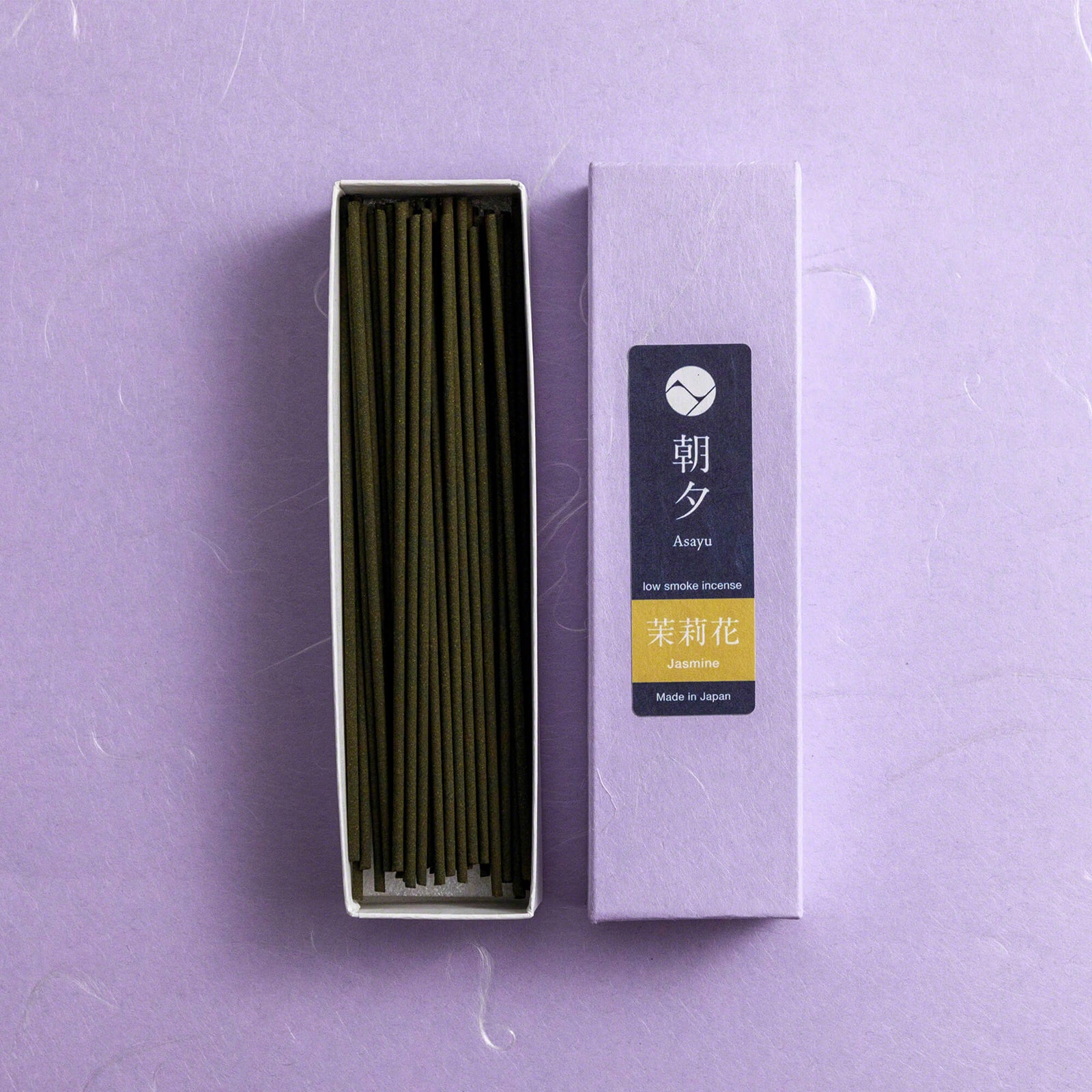 20g Box of jasmine incense sticks opened in display