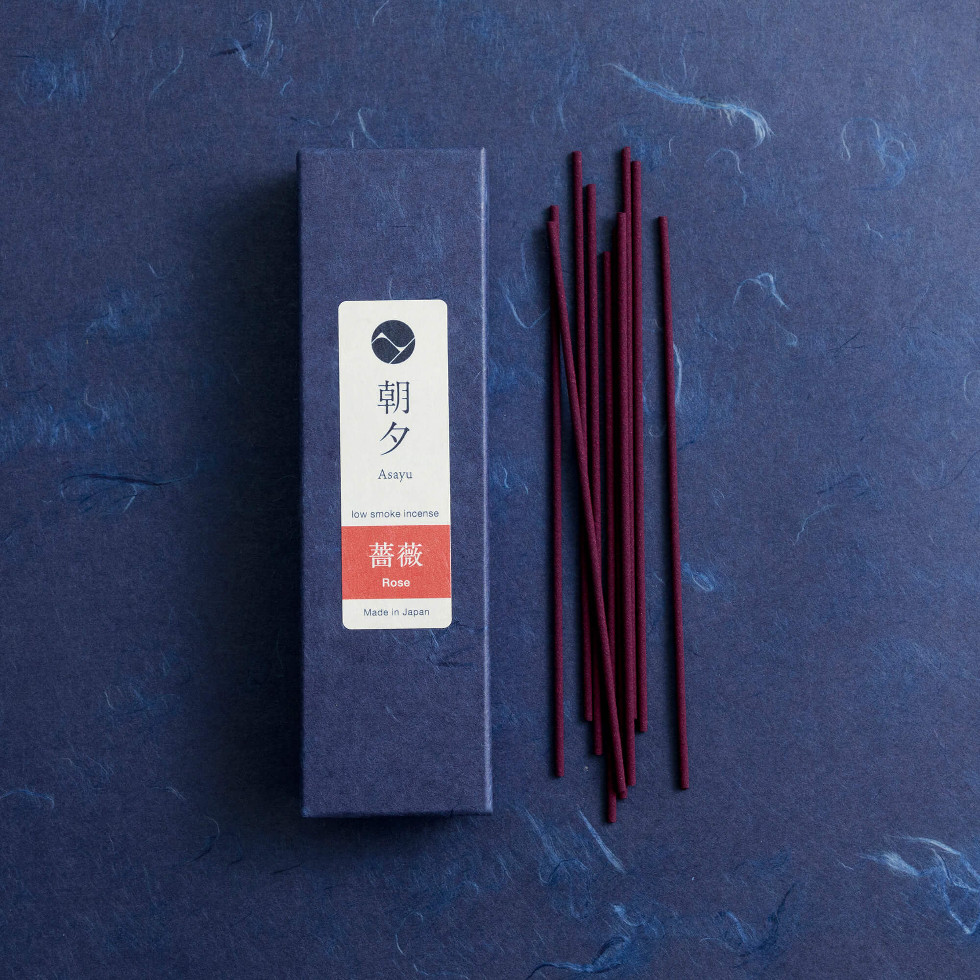20g Box of rose incense sticks in display with incense sticks