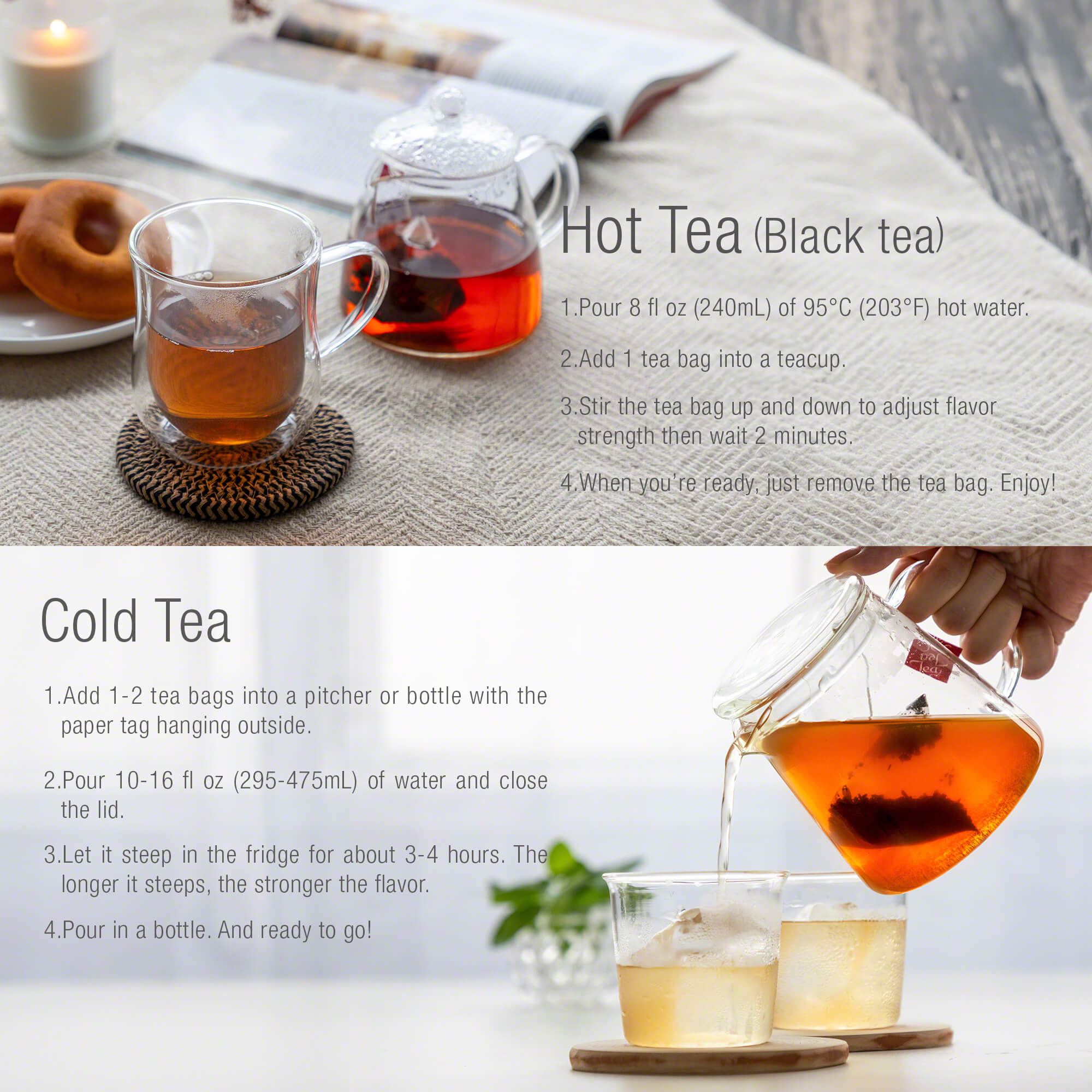 brewing insturction for asayu black tea