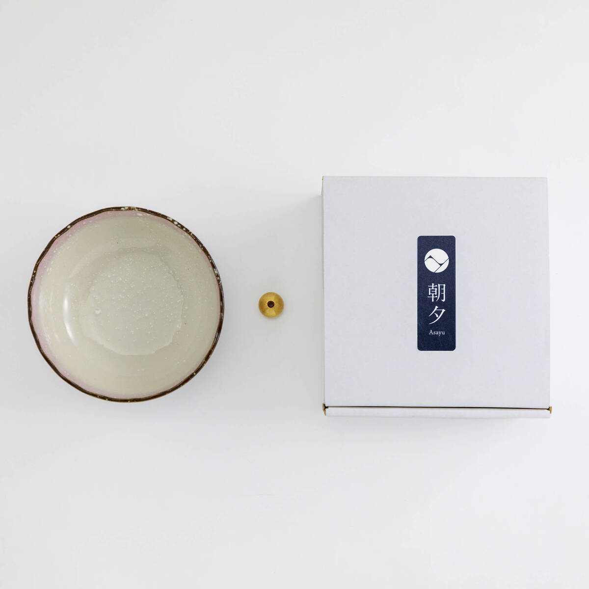 incense holder with brass holder and box