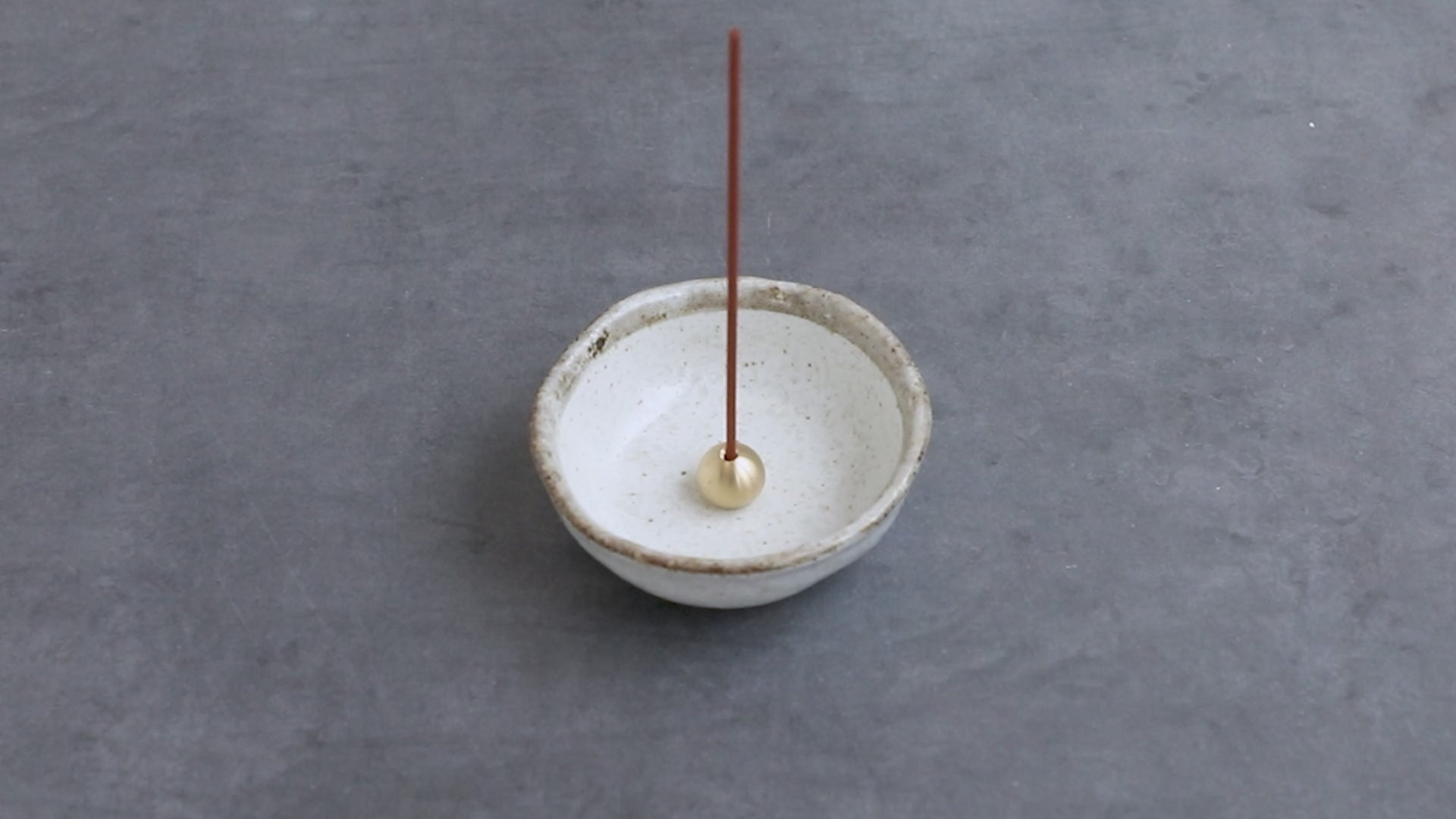Small White Pearl Incense Holder