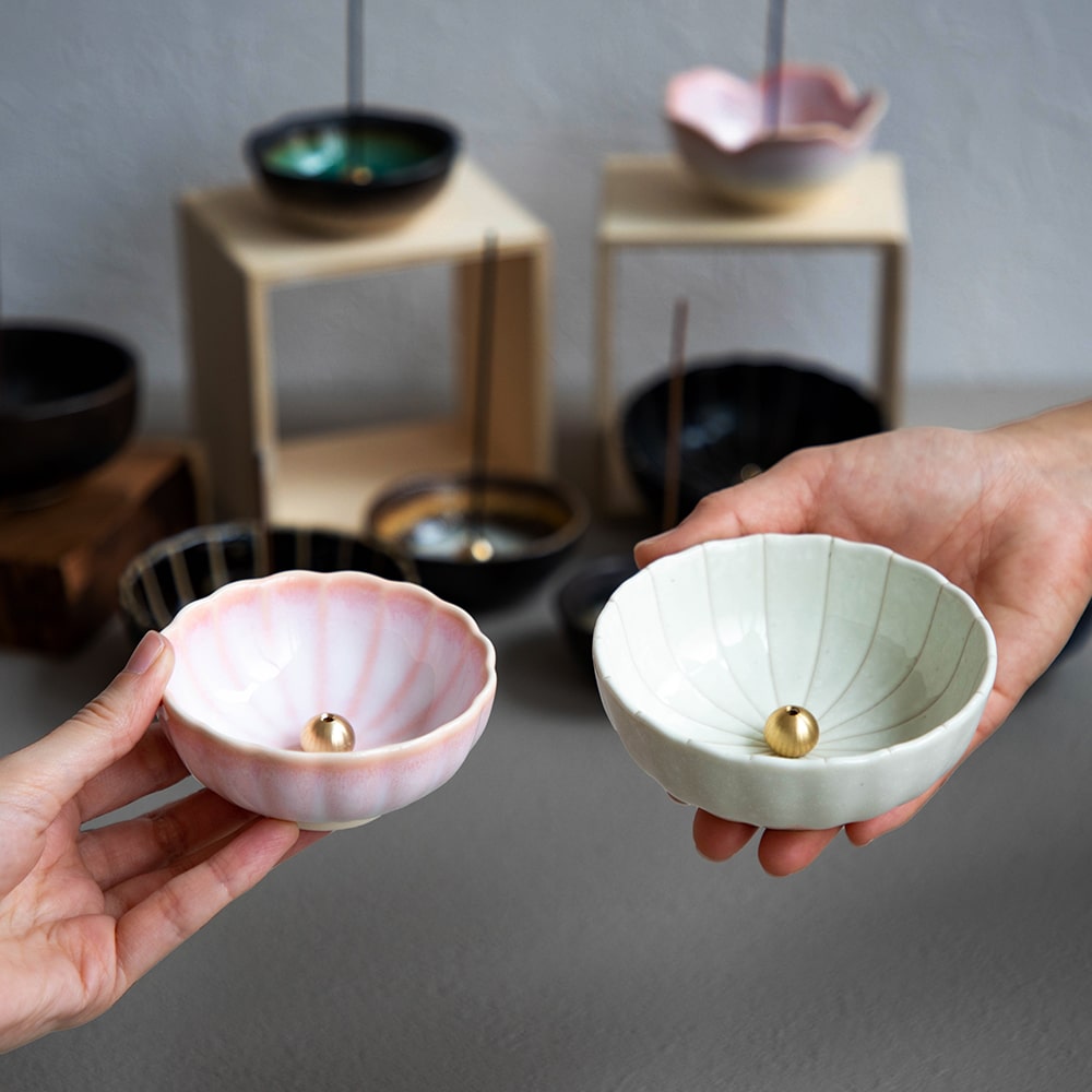 Cherry Blossom Pink Mini Lotus Flower Incense Holder