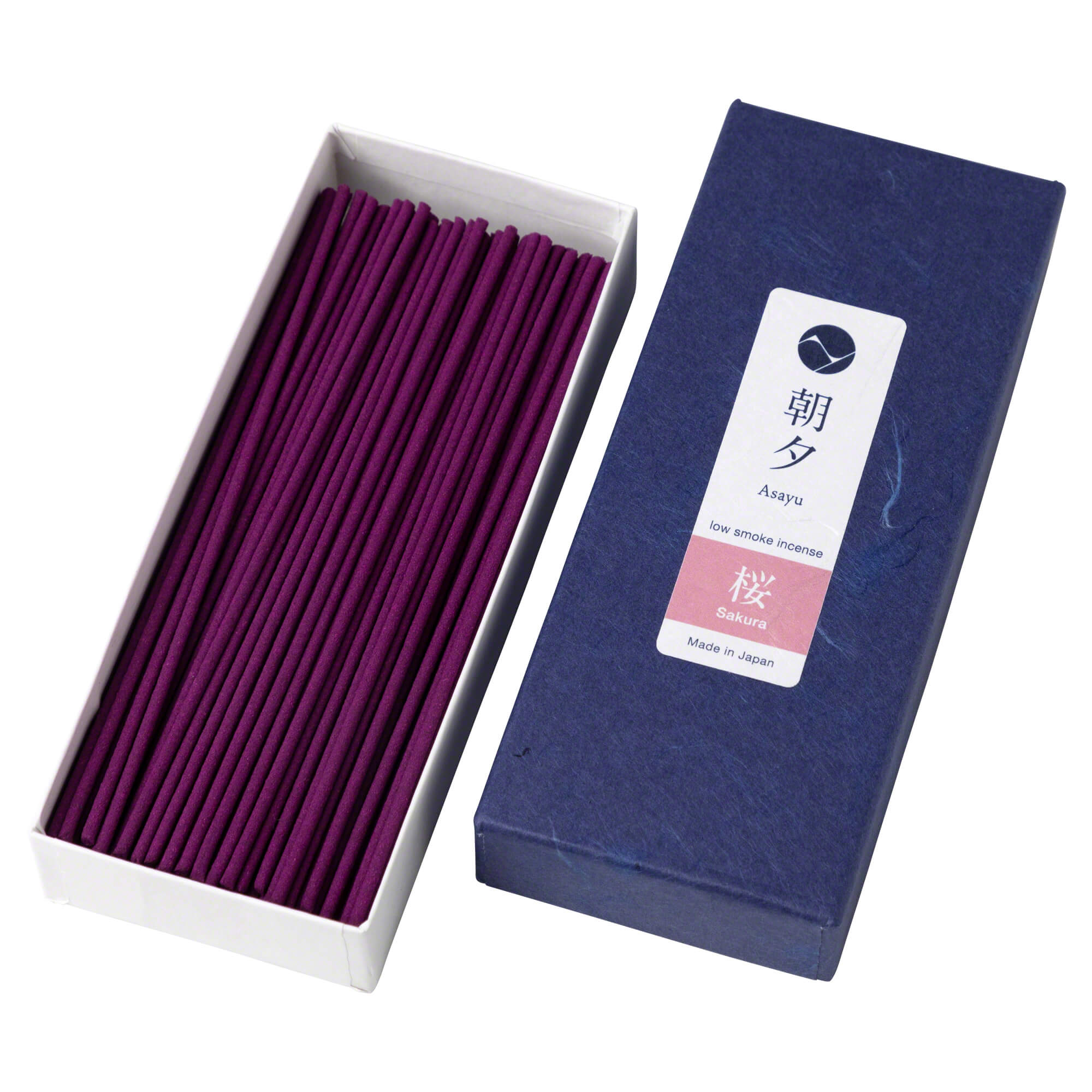 Asayu Japan Low Smoke Incense Sticks 40g Sakura Cherry Blossom Scent