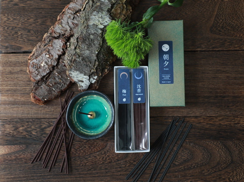 Incense with beautiful turquoise blue incense holder