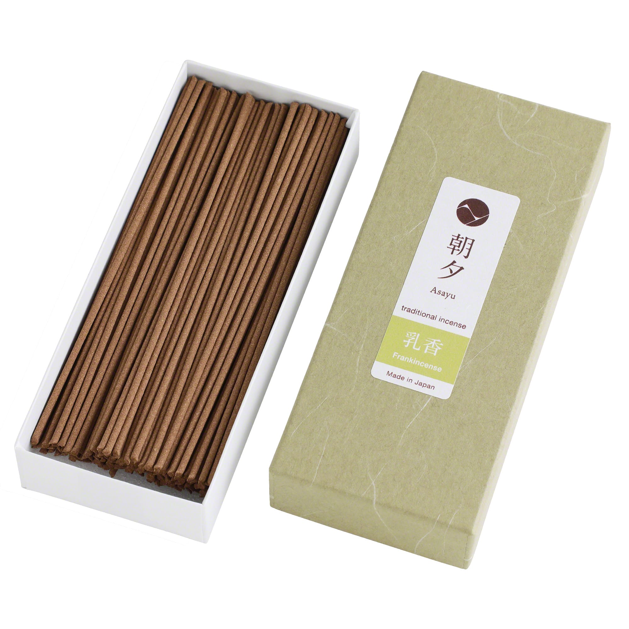 Frankincense Traditional Incense Sticks 100% Natural's open box by Asayu Japan