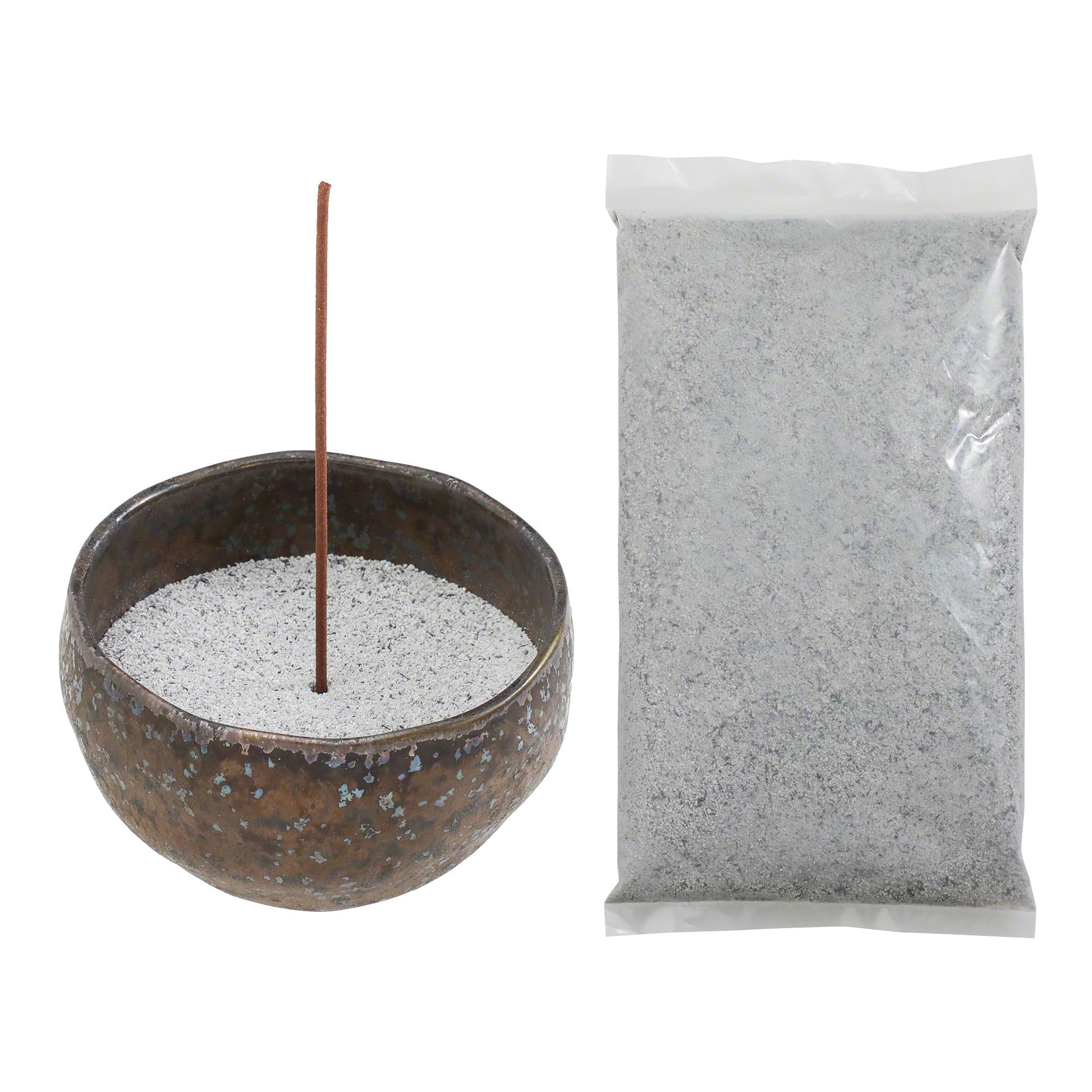 [ Free Shipping continental US, UK, and Canada ] Discover Japanese elegance with our compact Incense Bowl & Grey Ash set from Japan. Perfect for kodo ceremonies and everyday use, it offers a serene, self-extinguishing incense experience.