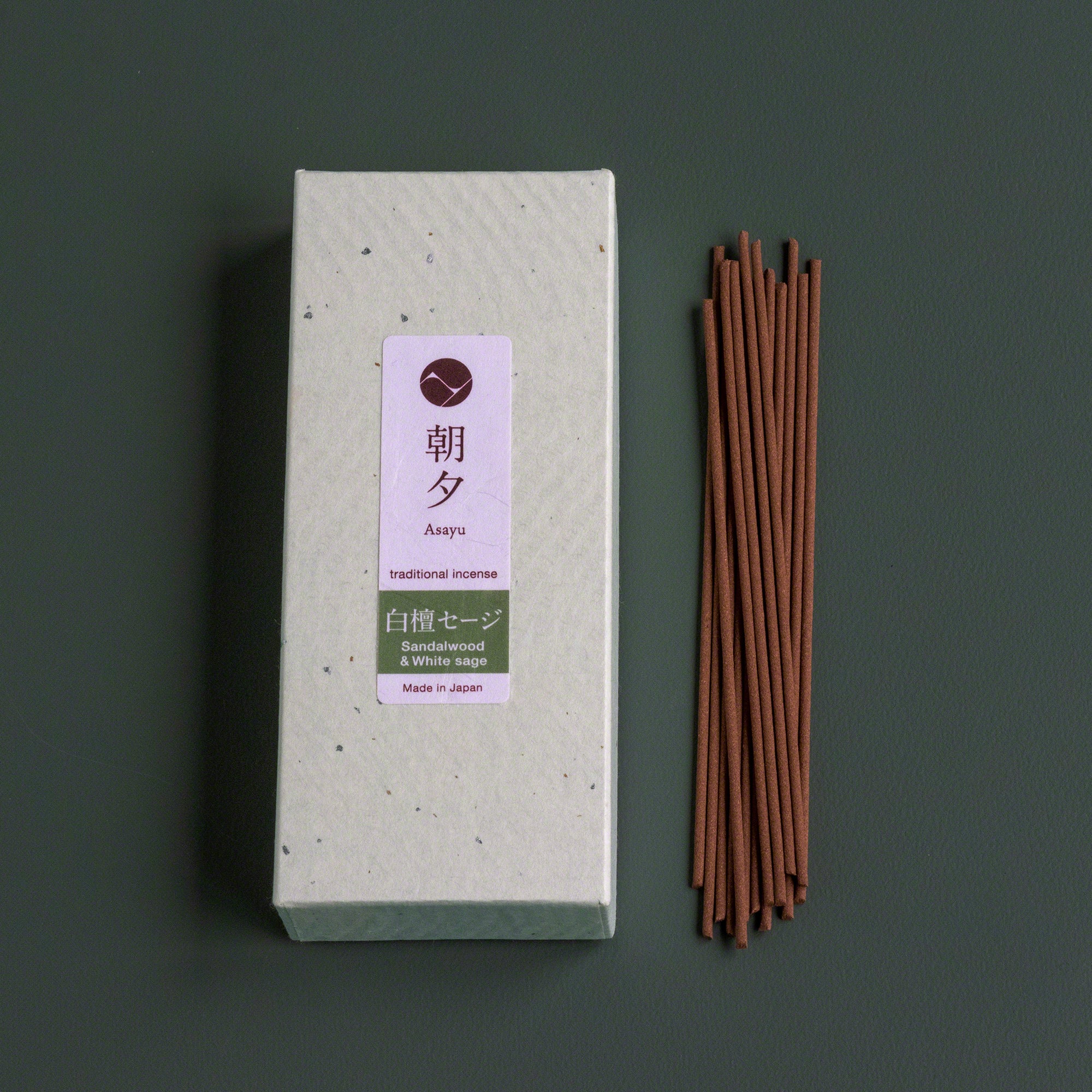 ox of Asayu Japan White Sage Traditional Smoke incense with sticks outside