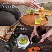 Cargar imagen en el visor de la galería, 【Free shipping in Canada】Indulge in Asayu Japan&#39;s Green Boost, featuring Sencha and Genmaicha with Matcha, both offering a unique blend of flavors. Perfect for a rejuvenating tea experience with authentic Japanese quality.
