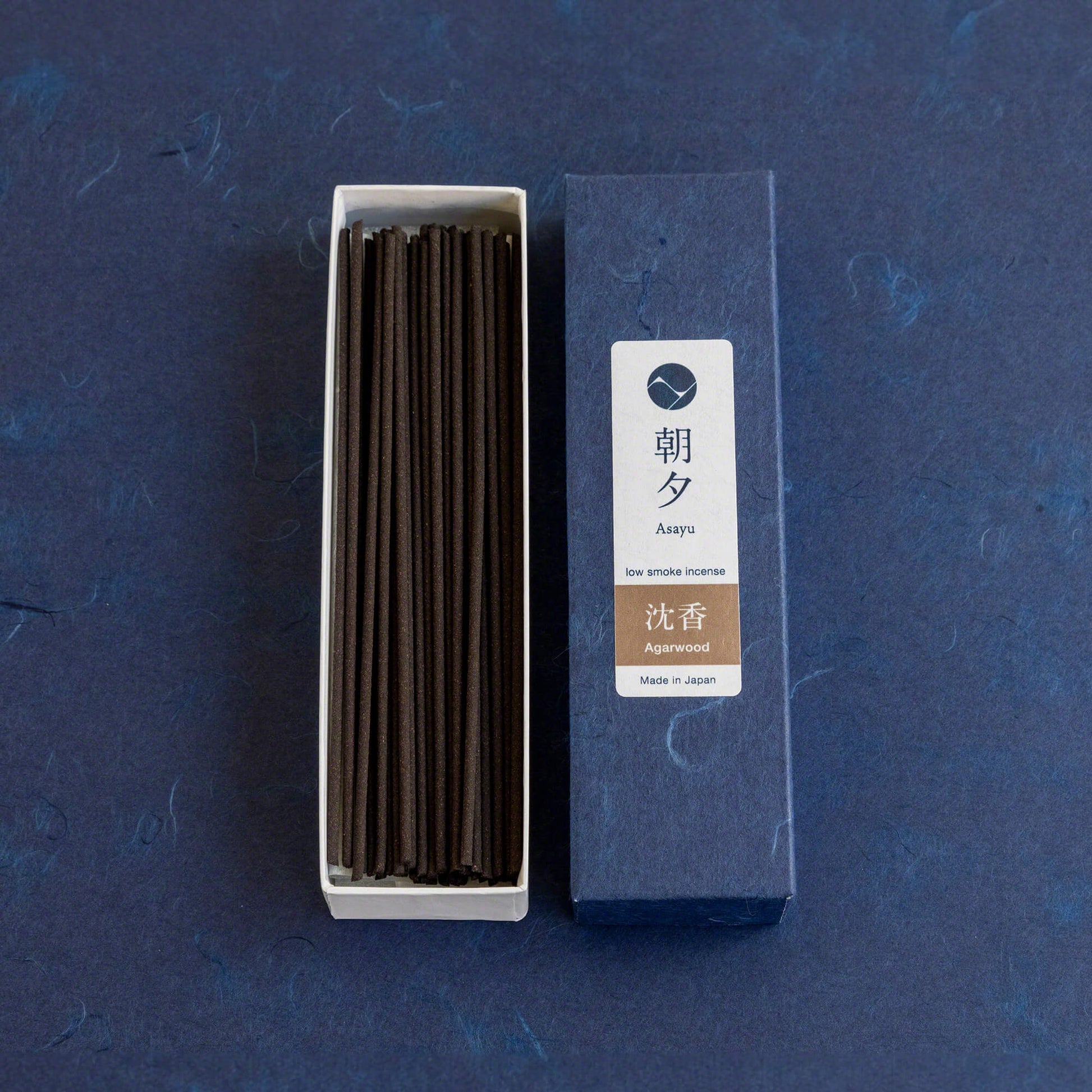 [ Free Shipping in continental US, CANADA, and UK ]Discover the essence of tranquility with Asayu Japan's 100% Agarwood Low Smoke Incense Sticks. Crafted in Awaji, Japan, these natural sticks offer a serene agarwood aroma, perfect for meditation and relaxation. Each 20g box contains 35-40 sticks, with a gentle scent lasting around 25 minutes. 