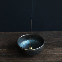 Load image into Gallery viewer, Patchouli incense sticks burning in an incense holder
