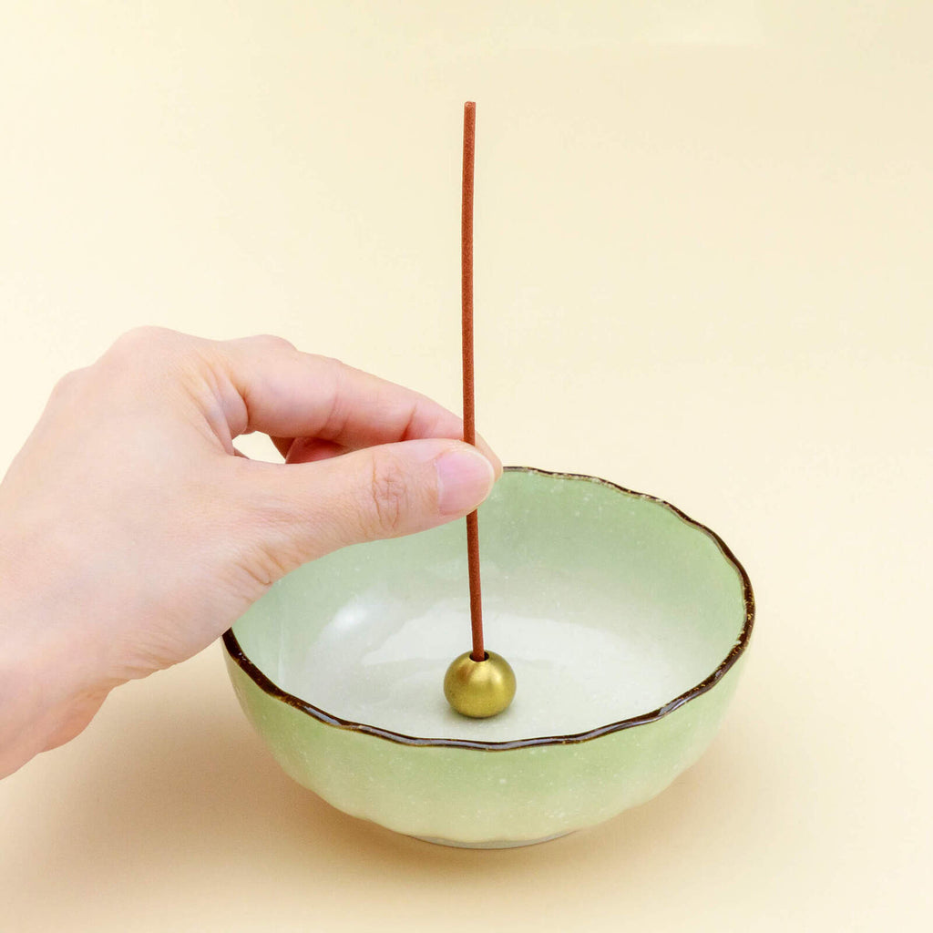 Pastel Green Lotus Incense Holder