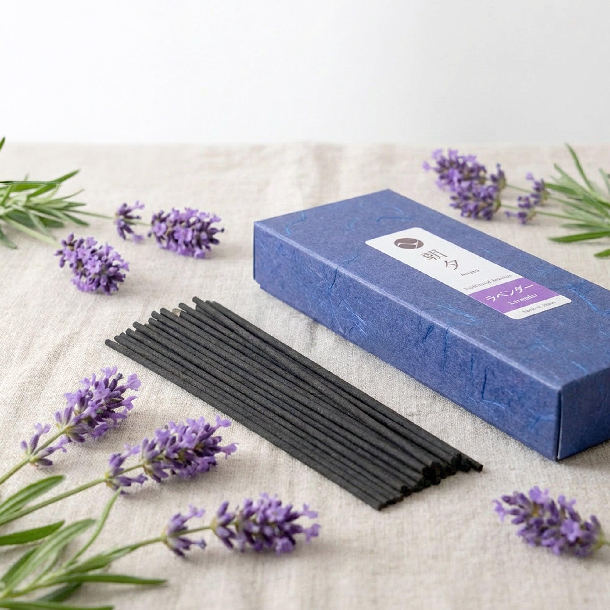 Lavender incense sticks box