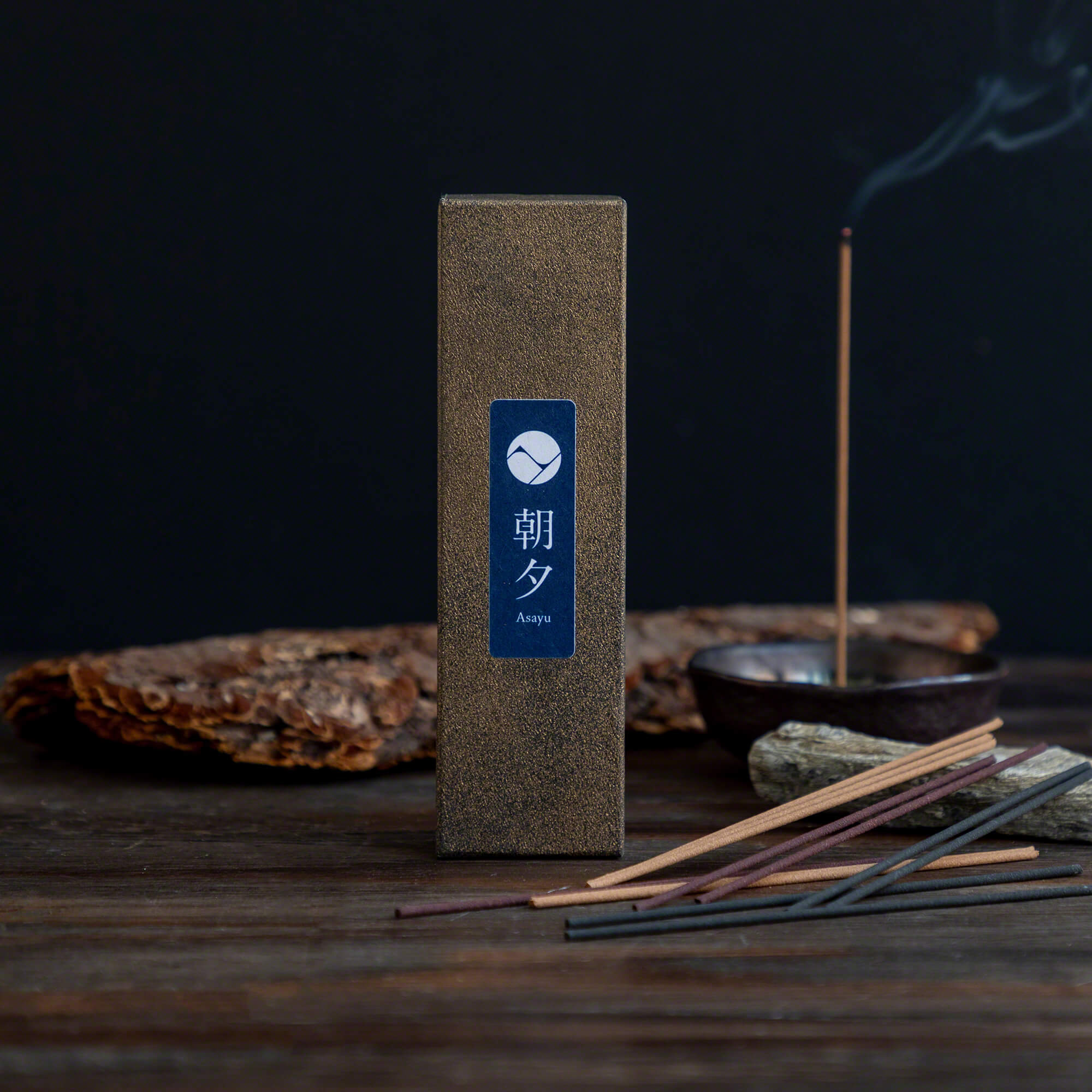 [ Free Shipping in continental US, CANADA, and UK ] Asayu Japan 100% Natural Incense Stick Assortment, Set of 5 Scents | 100% Made in Japan Incense Sampling Variety Pack | Sandalwood, Agarwood, Cypress, White Sage and Frankincense