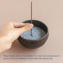 Cargar imagen en el visor de la galería, [ Free Shipping continental US, UK, and Canada ] Enhance your incense experience with Asayu Japan&#39;s Grey Incense Ash - 150g of natural, unobtrusive rice husk ash from Nagano. Perfect for any incense type, it ensures a seamless, self-extinguishing burn for a peaceful atmosphere.
