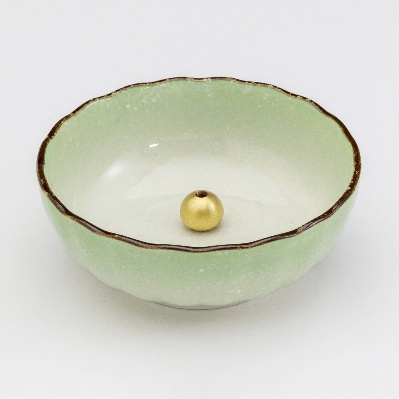 Pastel Green Lotus Incense Holder