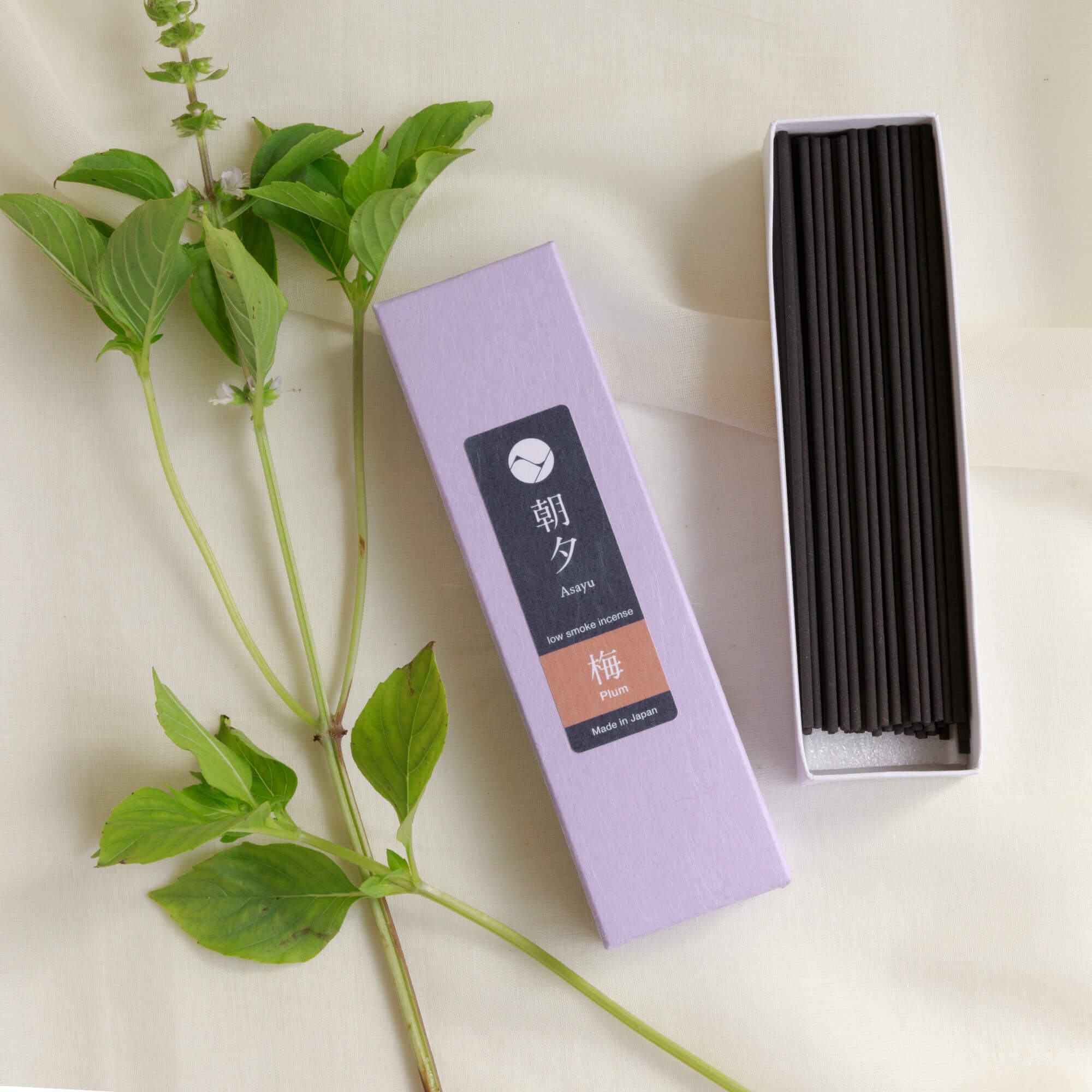 Asayu Japan Raucharme Räucherstäbchen 40g [Pflaumenblüten]