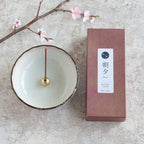 Premium Sakura incense box with Pastel Ceramic Holder