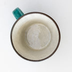 Top view of the Kairagi ceramic green tea cup