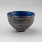 Kurogane Blue Matcha Bowl with Glaze