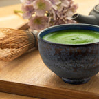 Kurogane Blue Matcha Bowl with Glaze