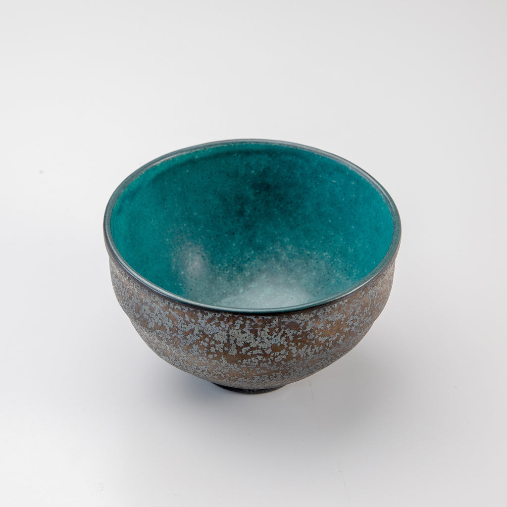 Kurogane Turquoise Matcha Bowl 