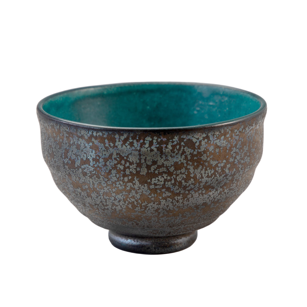 Kurogane Turquoise Matcha Bowl 