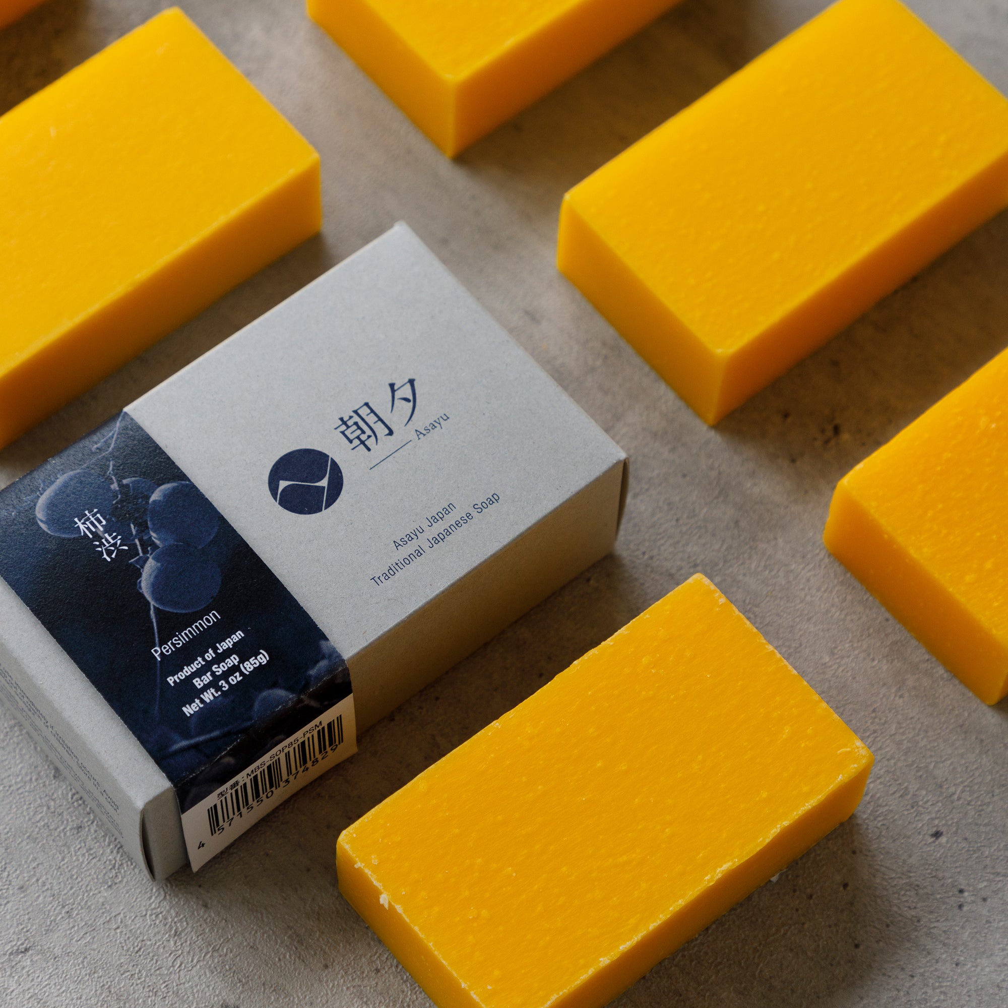 packaging and orange persimmon soaps