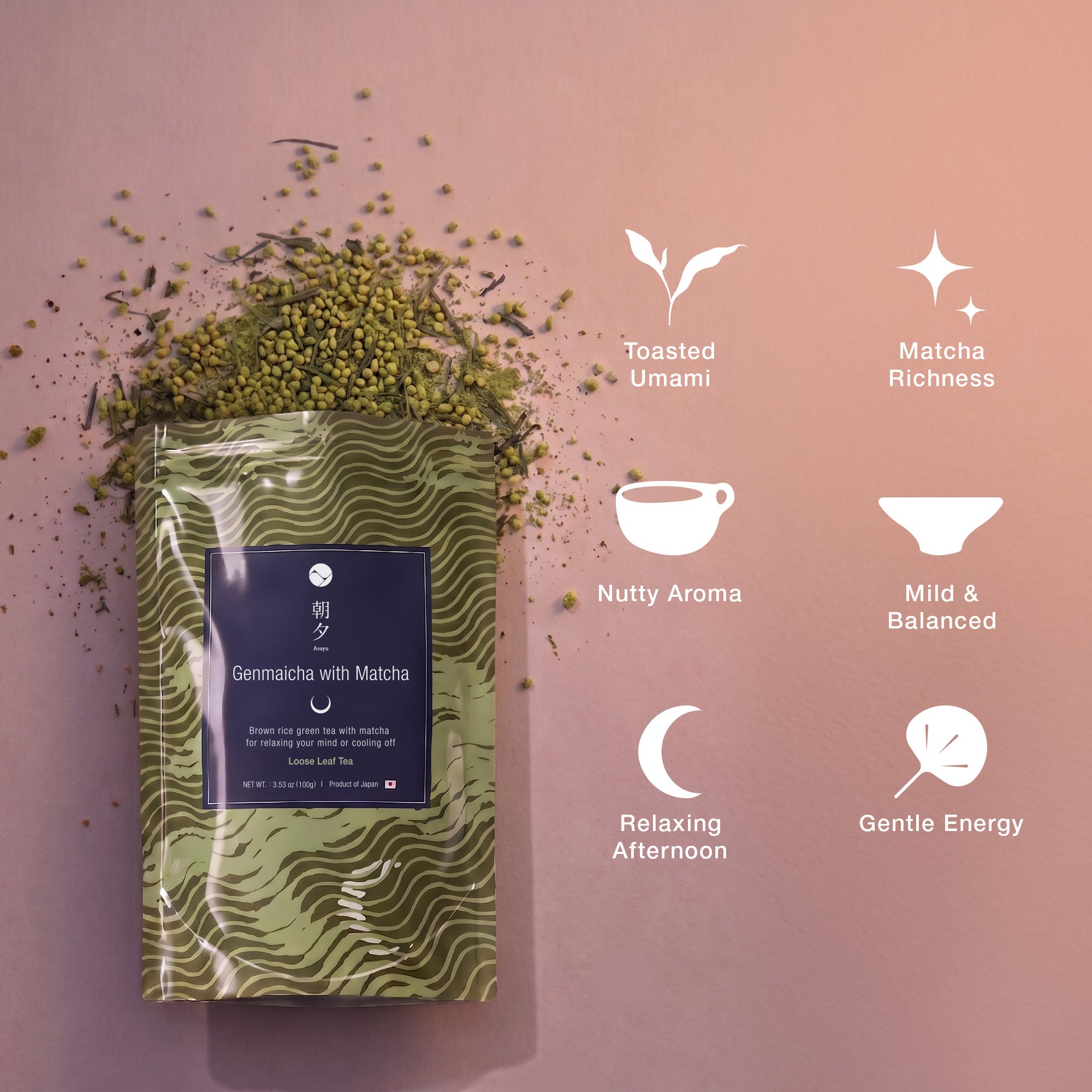 Matcha Genmai Loose-leaf Tea - 100g