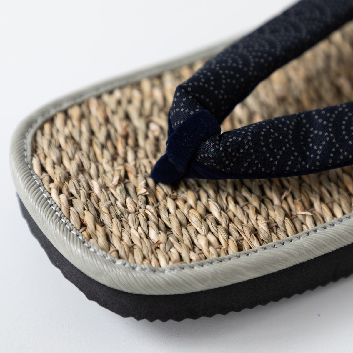 close up on the sameseigaiha sandals