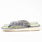 horizontal view of the Seigaiha sandals