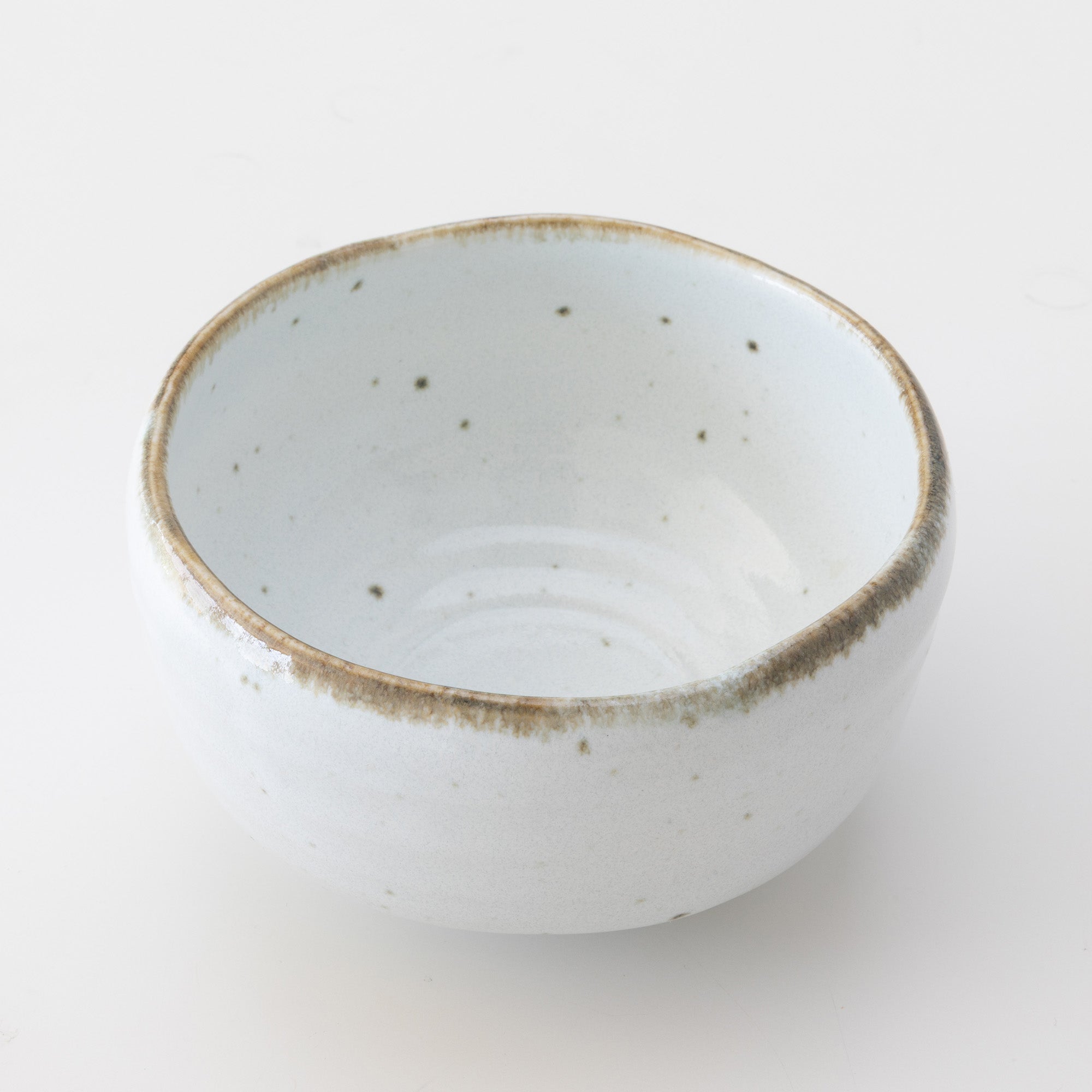 shirotsuchi white and brown Matcha Bowl