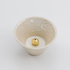 cone shape white incense holder