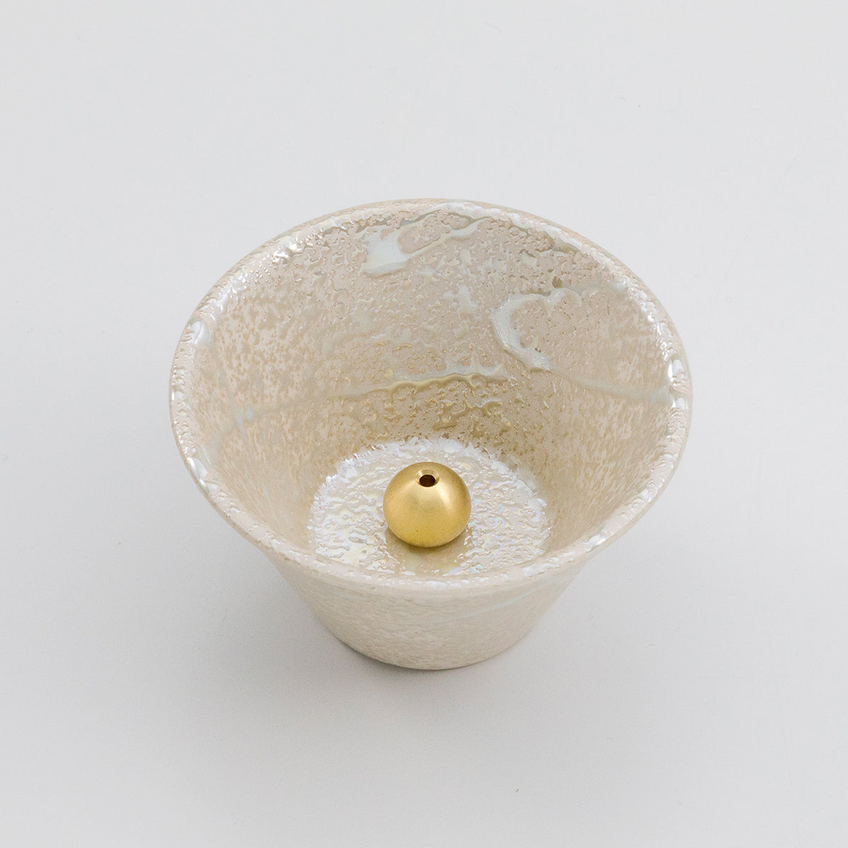 cone shape white incense holder