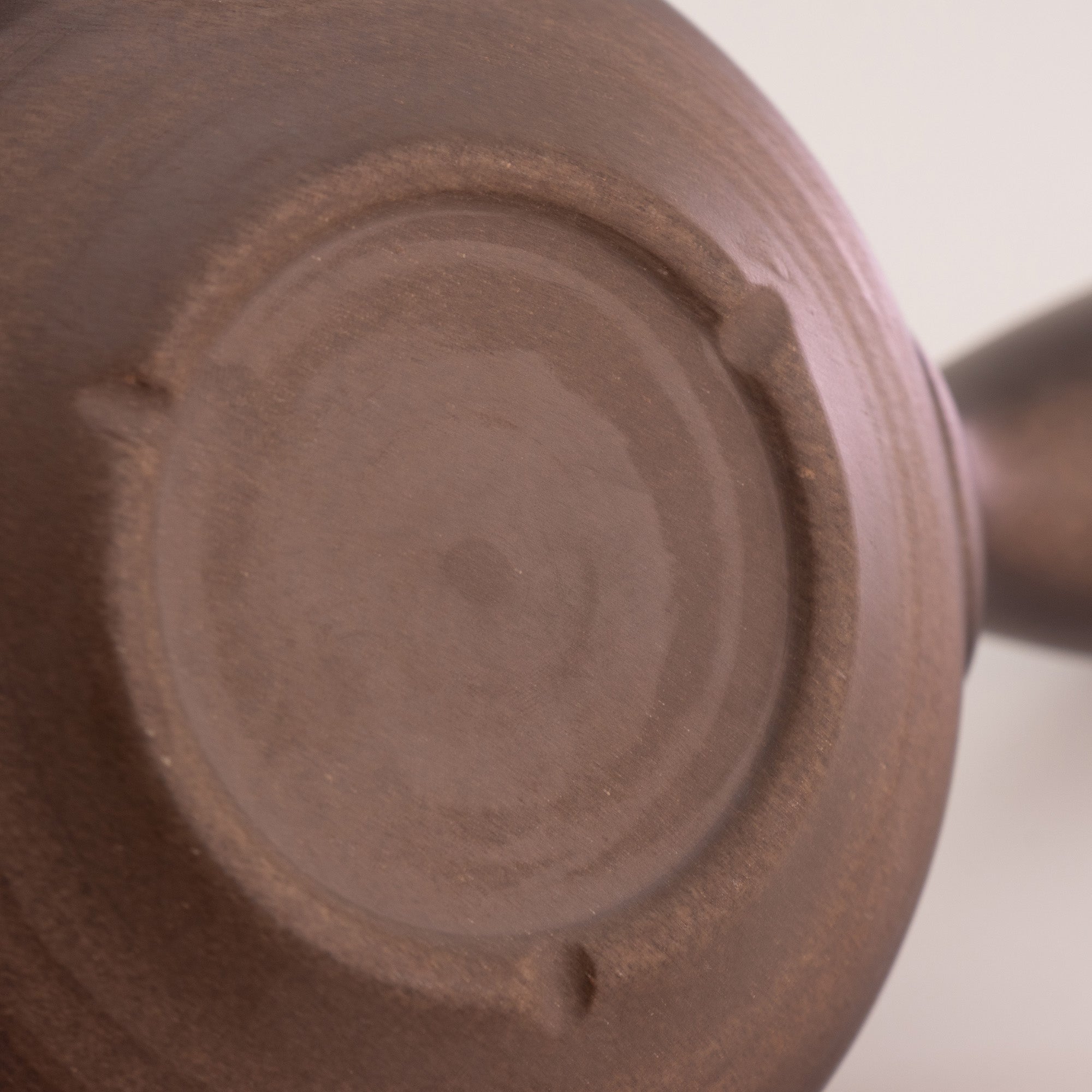 back of the Kurofuki Japanese teapot