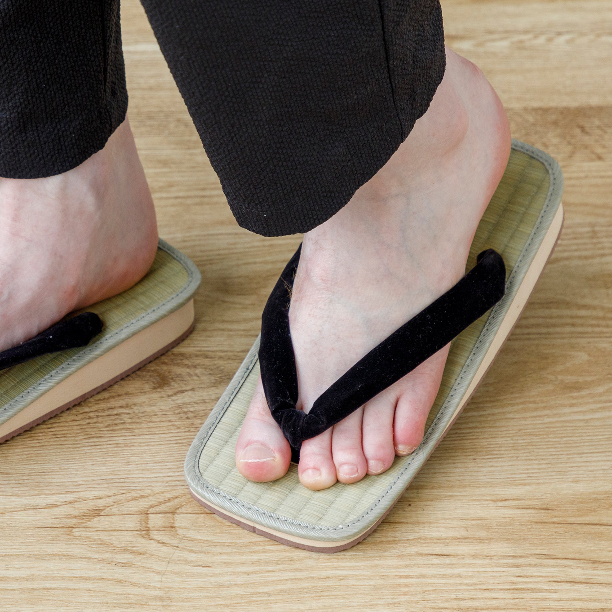 feet wearing the sandal