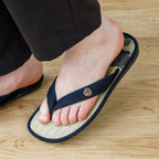 close view on a foot wearing the sandal