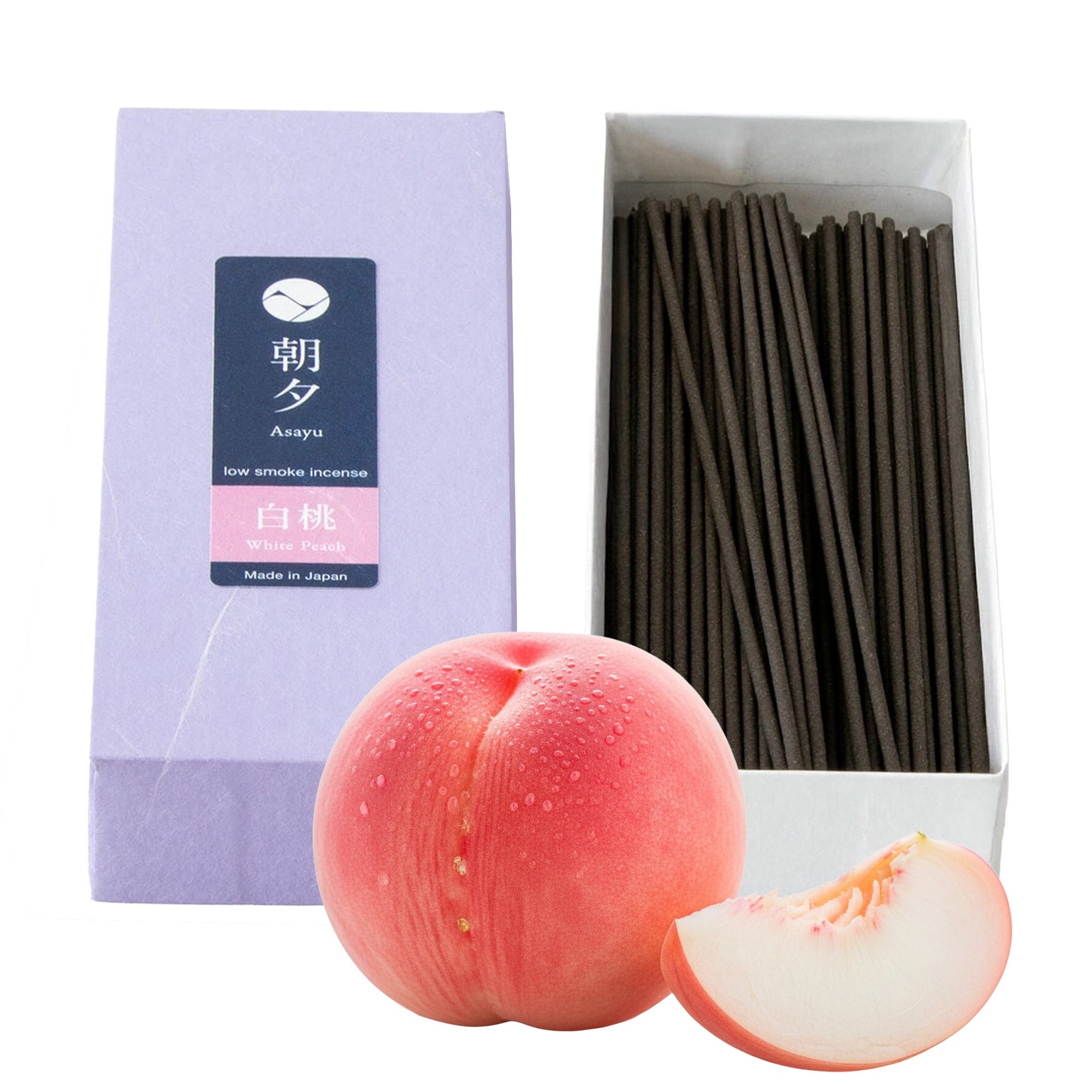 Peach incense sticks box with a Peach