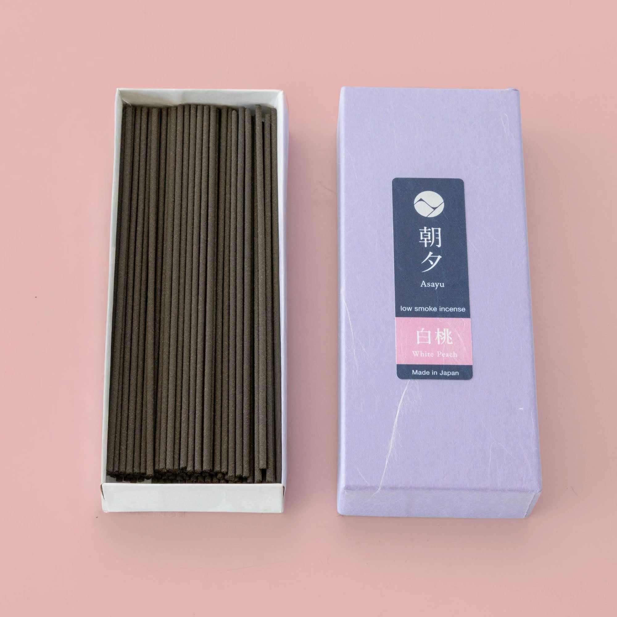 Peach Low Smoke Incense Sticks 40 g Made In Japan – Asayu Japan