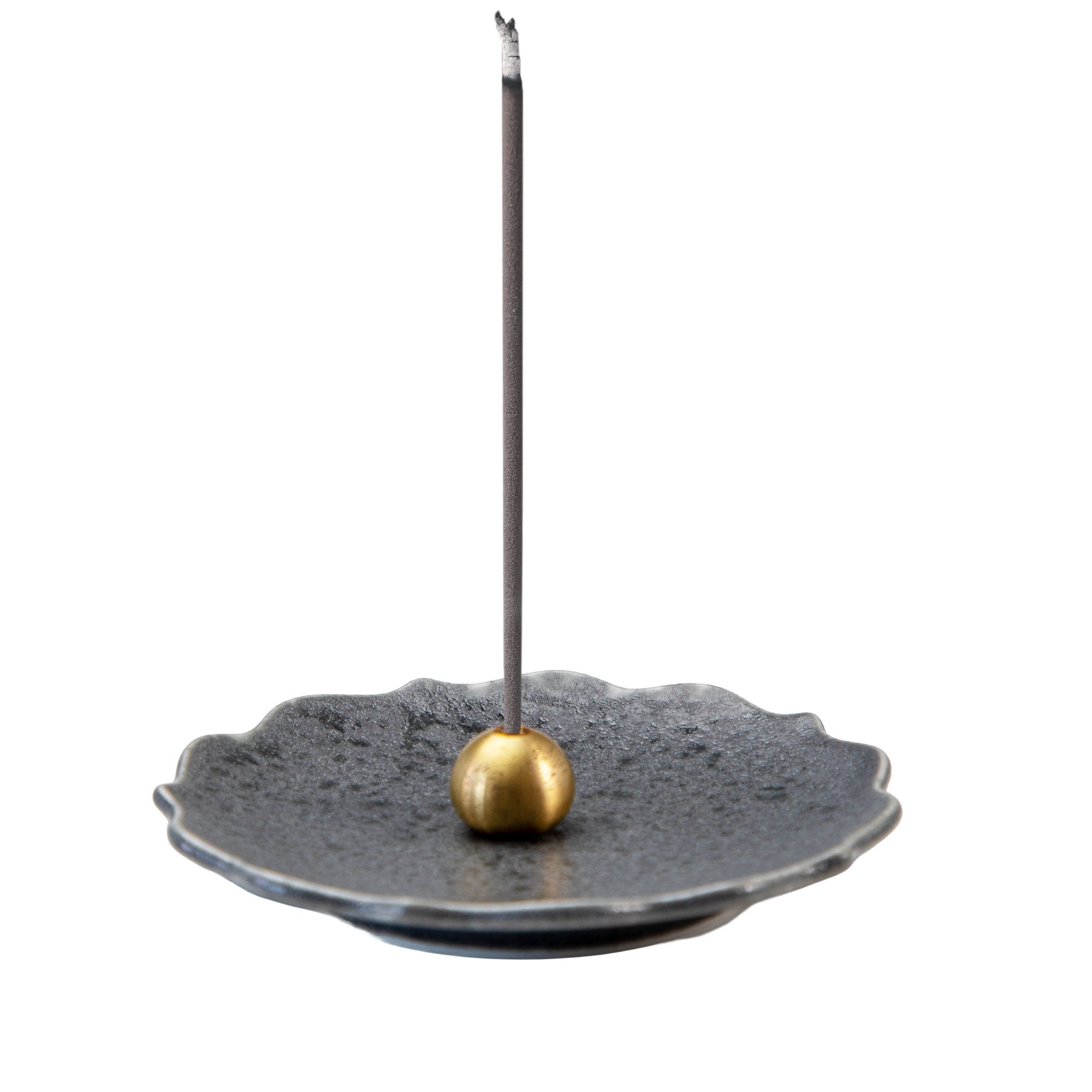 Ceramic Incense Holder Kikyo Matte Grey