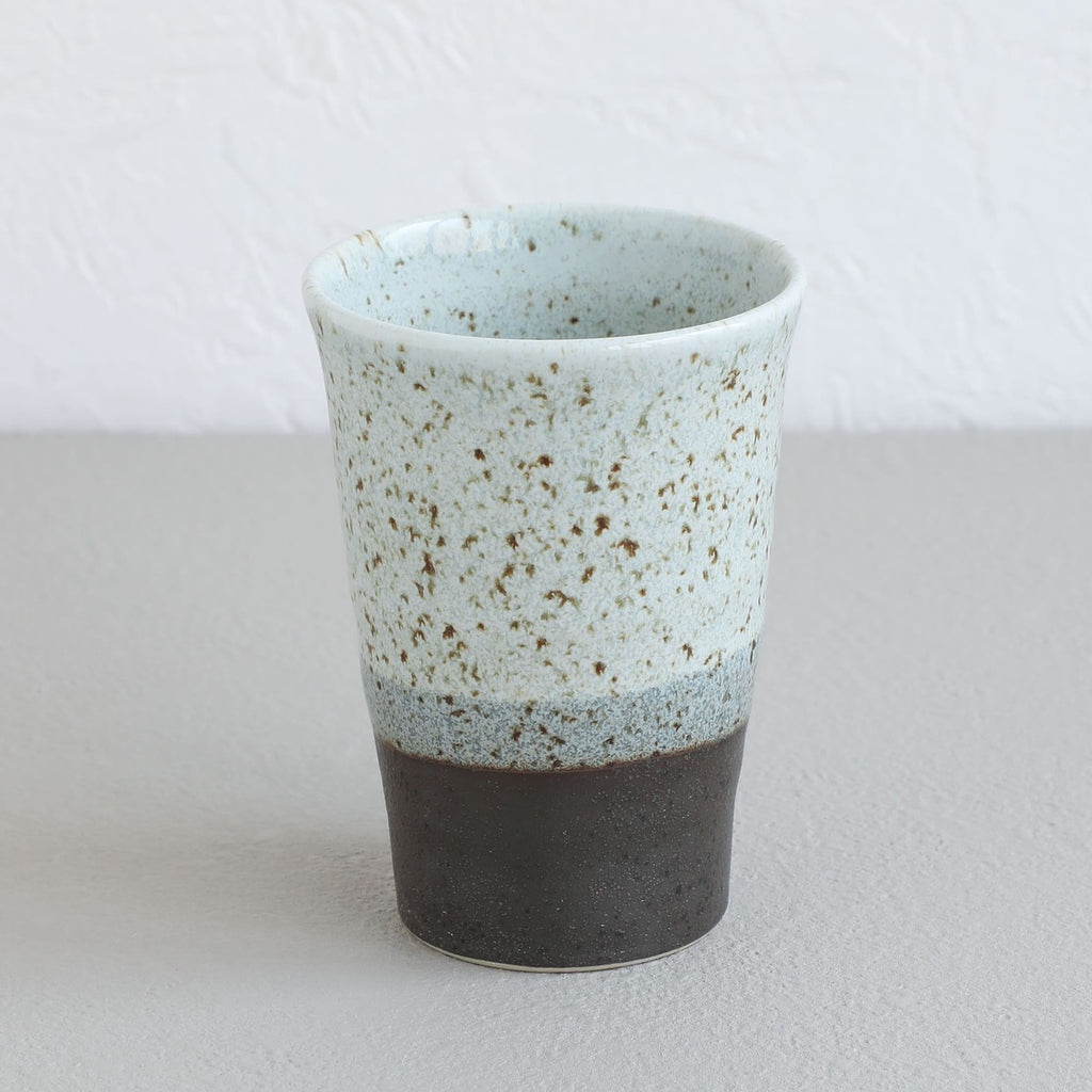 ceramic grey tea cup