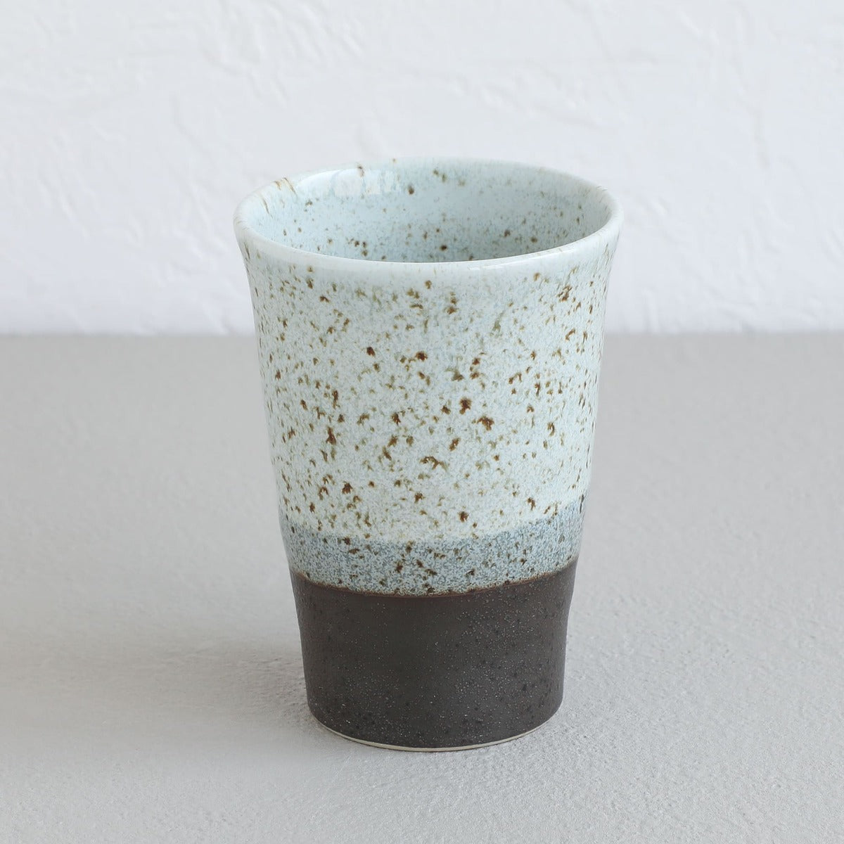 ceramic grey tea cup