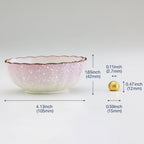 ceramic incense holder with dimension data