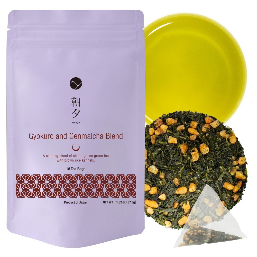 Premium Gyokuro and Genmaicha Blend Japanese Green Tea