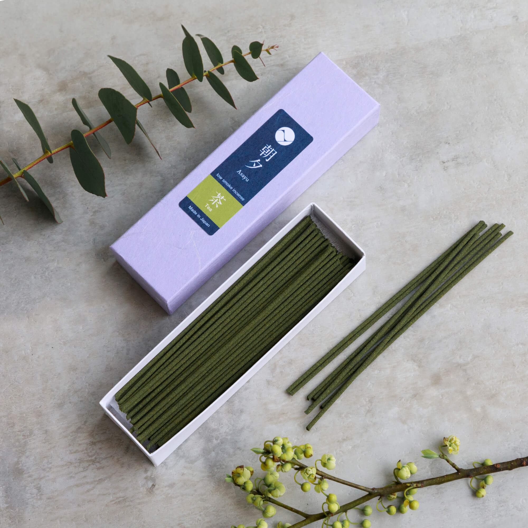 Green tea incense box