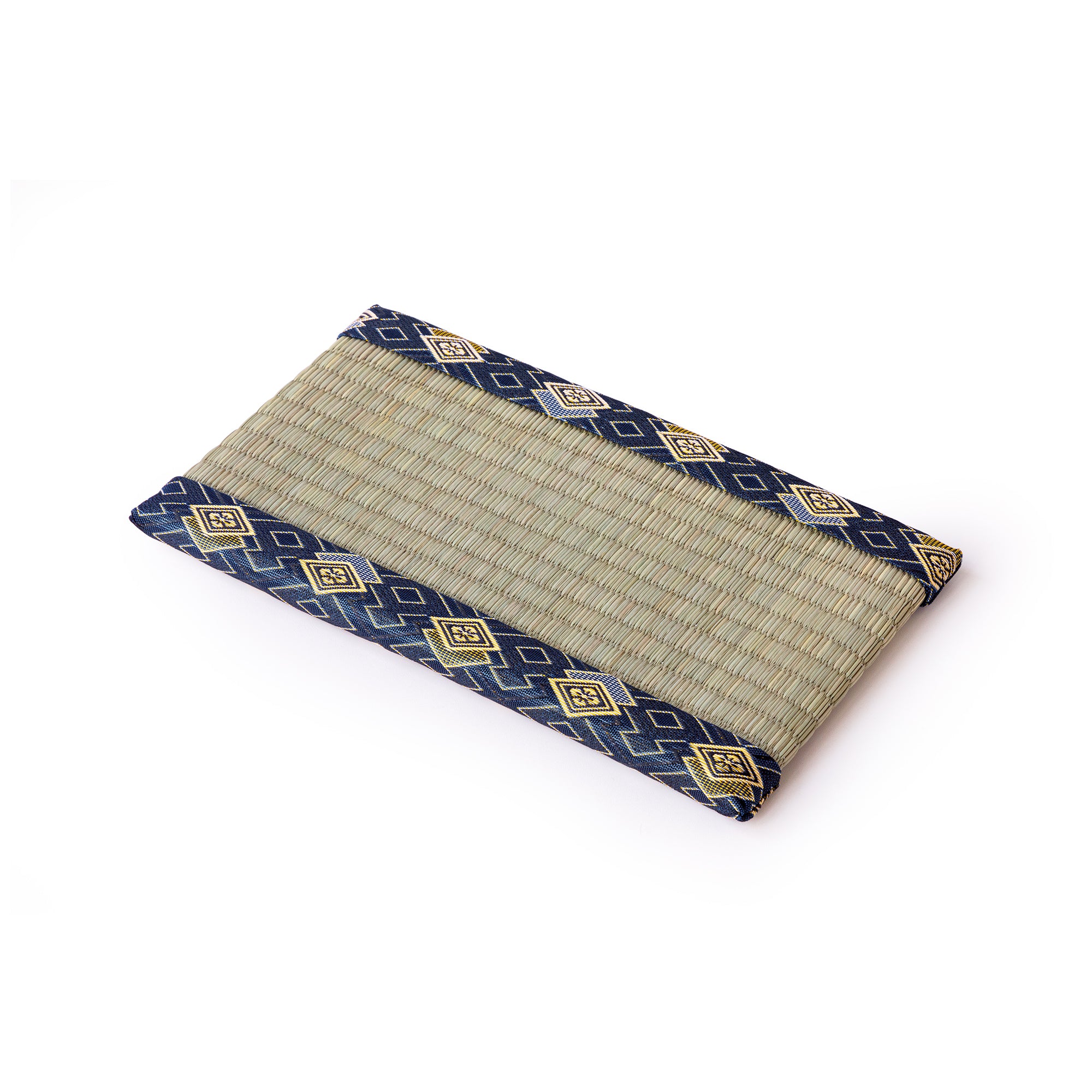 mini tatami mat with blue borders